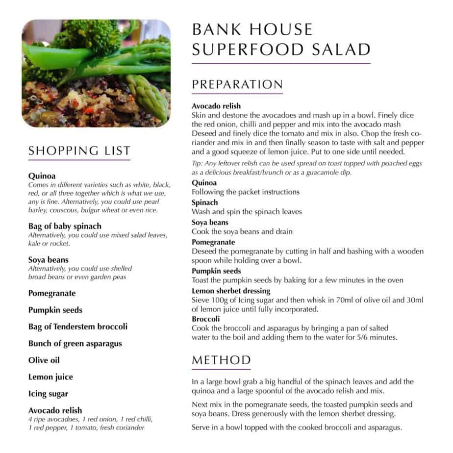 superfood salad recipe