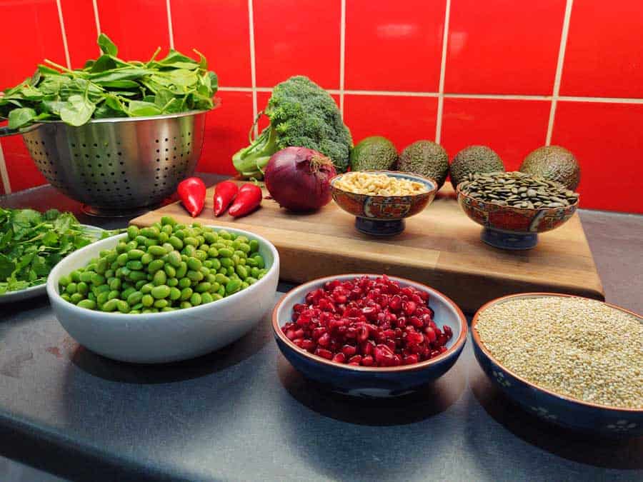 Superfood salad ingredients